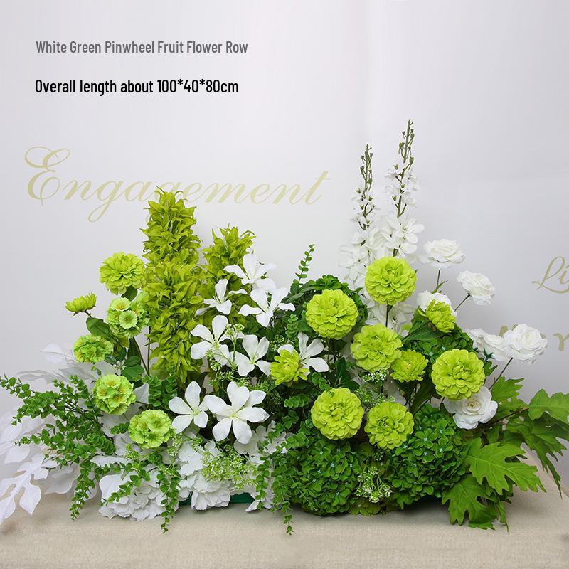 Mori Style Artificial Wedding Floral Aisle Decoration