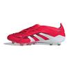 adidas Predator Elite Foldable Tongue Comfortable Non-Slip Durable Soccer Shoes Unisex Soccer Shoes Clear-Red Cloud-White Core-Black JR3117