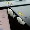 Color Changing Koi Pendant UV-Activated Color-Changing Grilled Fish Car Rearview Mirror Hanging Decor Lucky Keychain Pendant