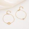 Promotional Combination Bracelet, Fashion Leaf Infinity Symbol Point Diamond Bracelet Bracelet 6-Piece Set