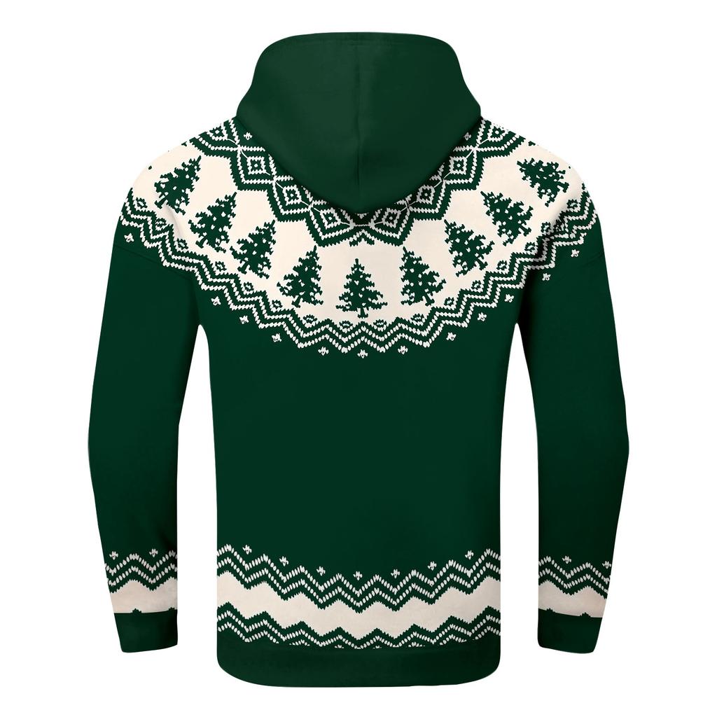 Vánoční potisk Volná pánská mikina