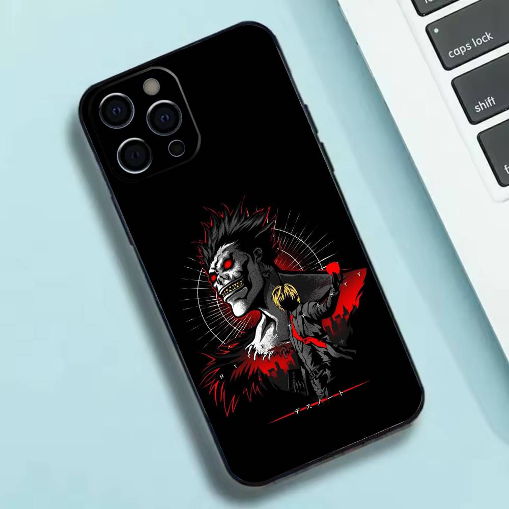 

D-Death Anime N-Note Phone Case Silicone Soft For IPhone 17 16 15 14 13 12 11 X XR Plus Pro Max Plus iPhone14ProMax