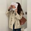 Wiosna Jesień Casual Trench Coat dla kobiet Pasek Luźna Kurtka