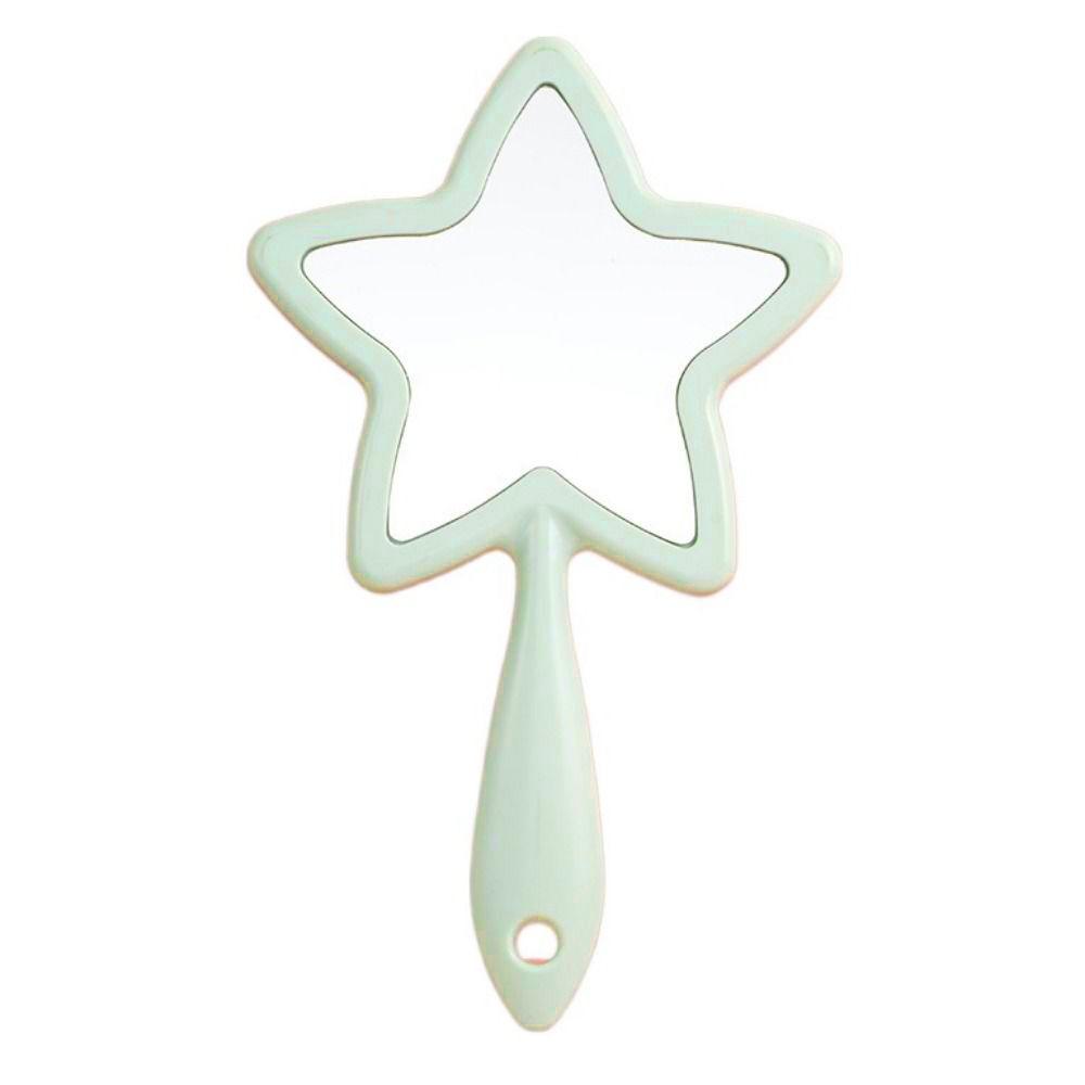 

Single-sided Handheld Mirror With Hanging Hole Beauty Make-up Mirror Cosmetic зелений