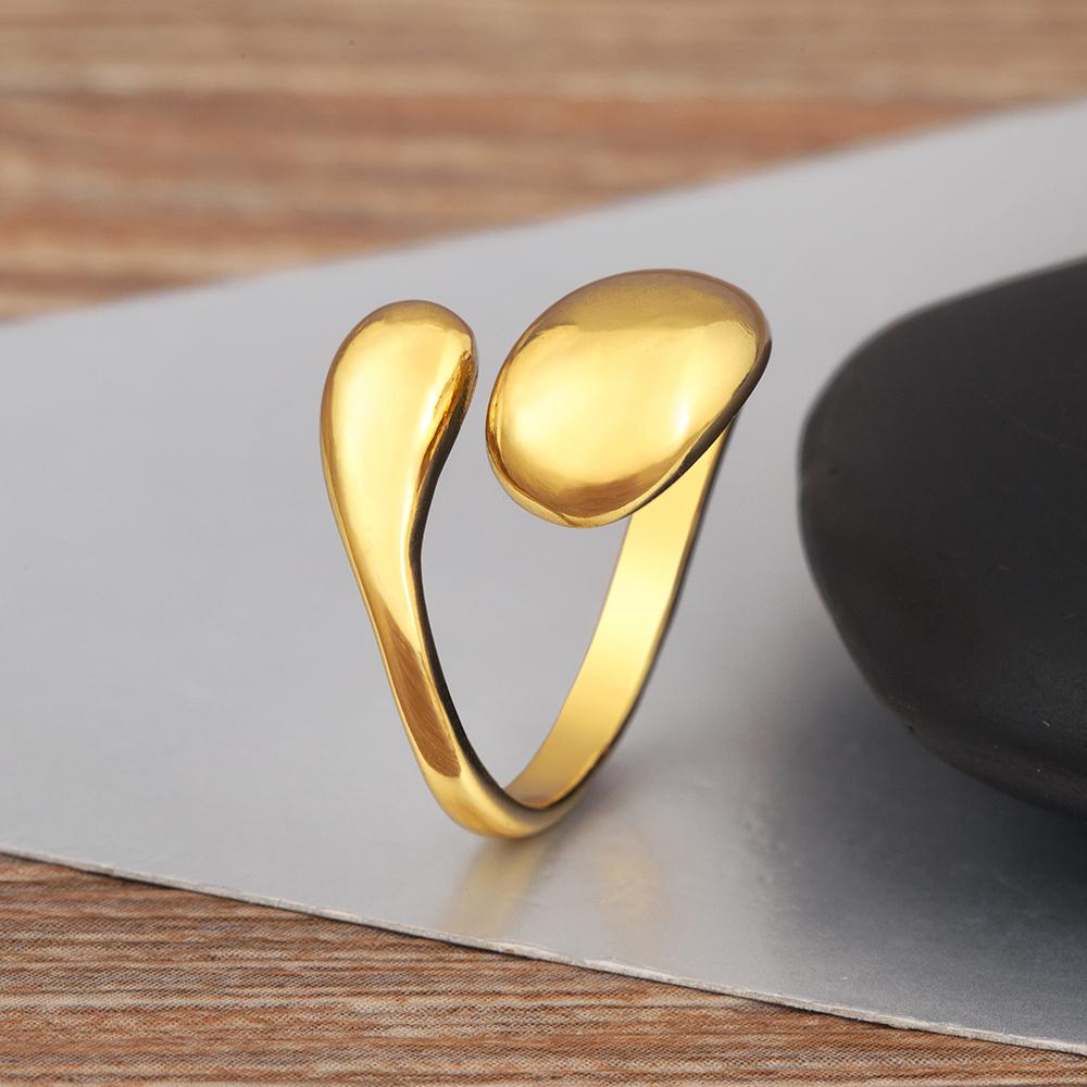 Nidin New Trendy Simple Style Popular Open Rings Adjustable For Female Male Copper Finger Jewelry Wholesale Accessories Gift