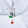 Handmade Phone Anti-lost Lanyard Christmas Themed Phone Chains Charm Stylish Phone Strap Chain Ornament for Girls Kids