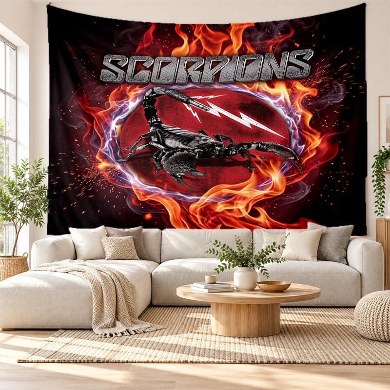 Scorpions Wall Tapestry, Soft Fabric Wall Hanging, Decorative Backdrop For Bedroom Home Wall Art