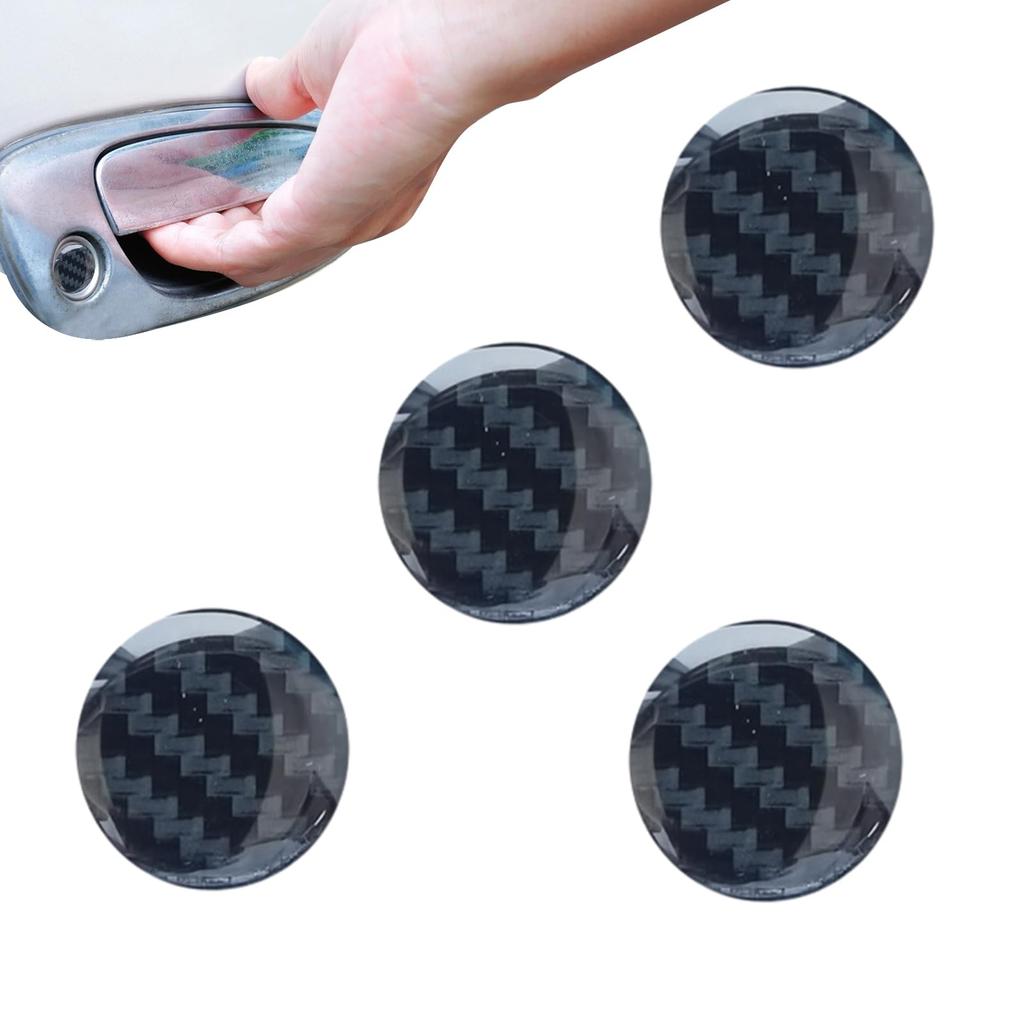 4 PCS Car Keyhole Decoration Stickers - Custom Keyhole Adhesive Stickers for Keyhole Protection