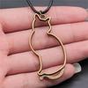 Animal Black Leather Necklace Elephant Wolf Dragon Horse Gecko Lizard Pendant Necklace For Women Men Boy Girls