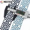 Meetee 2-10M 38mm Jacquard Polyester Cotton Ribbon Band Canvas Bag Strap Belt Decorative Bias Webbing Tape Sewing Accessories