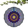Metal Hummingbird Wind Spinner Outdoor Garden Decor for Patio Balcony Yard Easy To Hang 2D Design 1 Piece