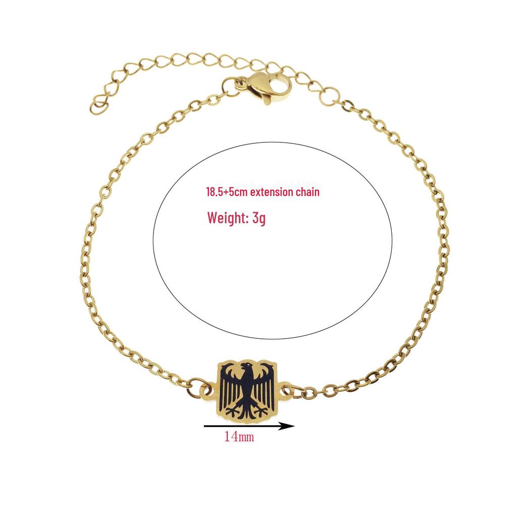 Stainless Steel German Eagle Necklace for Women - Simple and Stylish