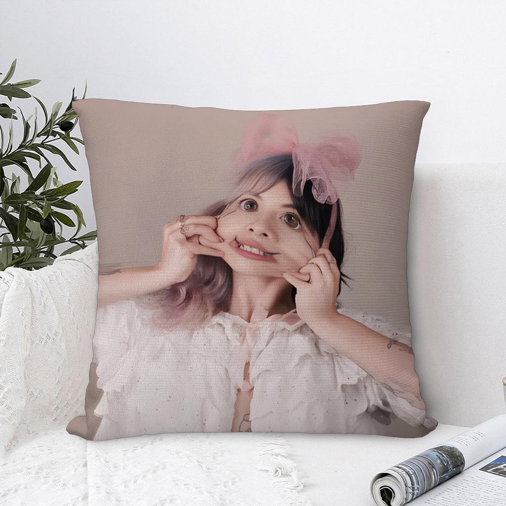 Singer M-Melanie M-Martinez Pillow Case Plush Fabric Soft Pillowcase Double Sided Print Sofa Cushion Cover Throw Pillow Cover