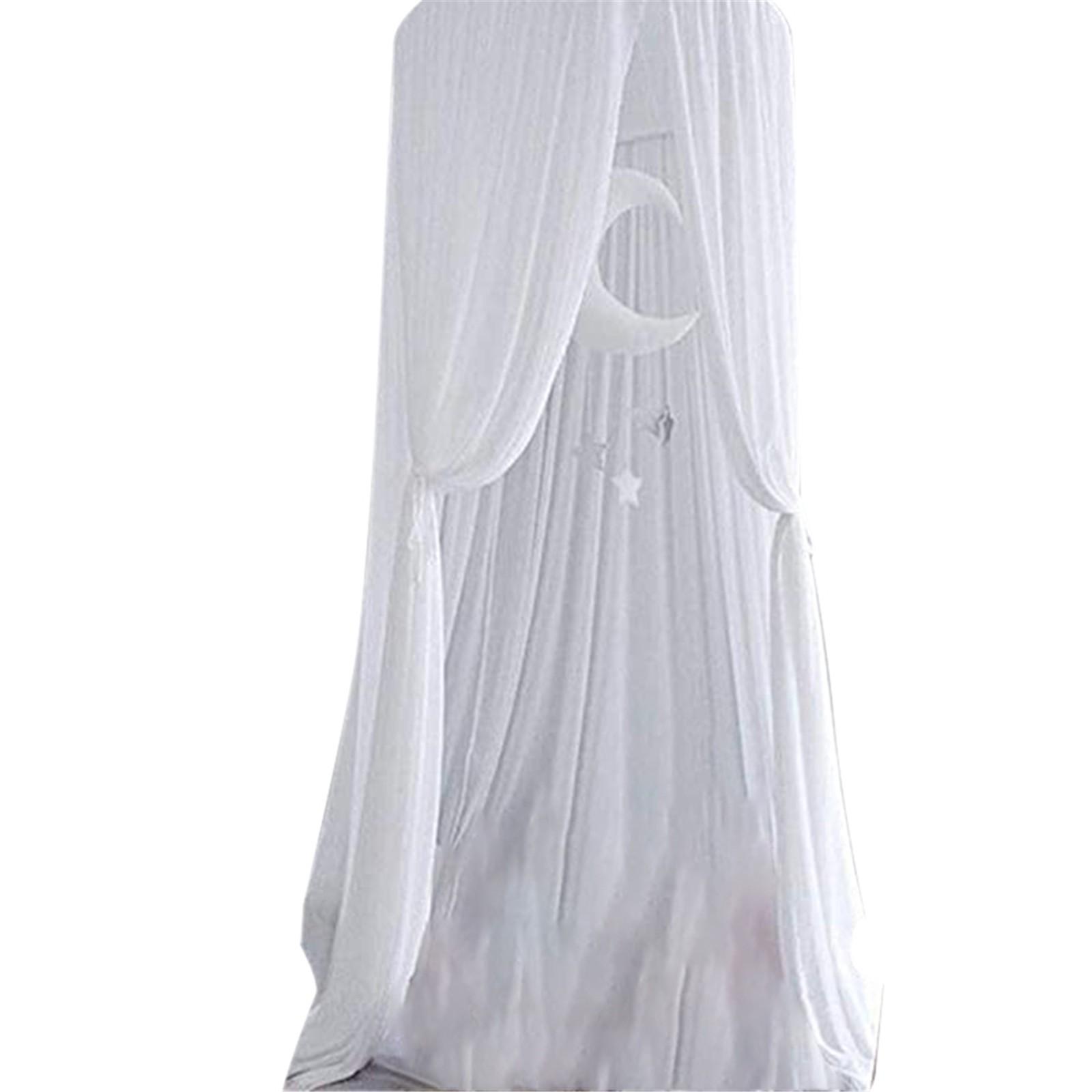 

(SU)Навес для кровати, детский балдахин, шифоновая сетка от насекомых, украшение, москитная сетка для детской кроватки-розовый желтый белый