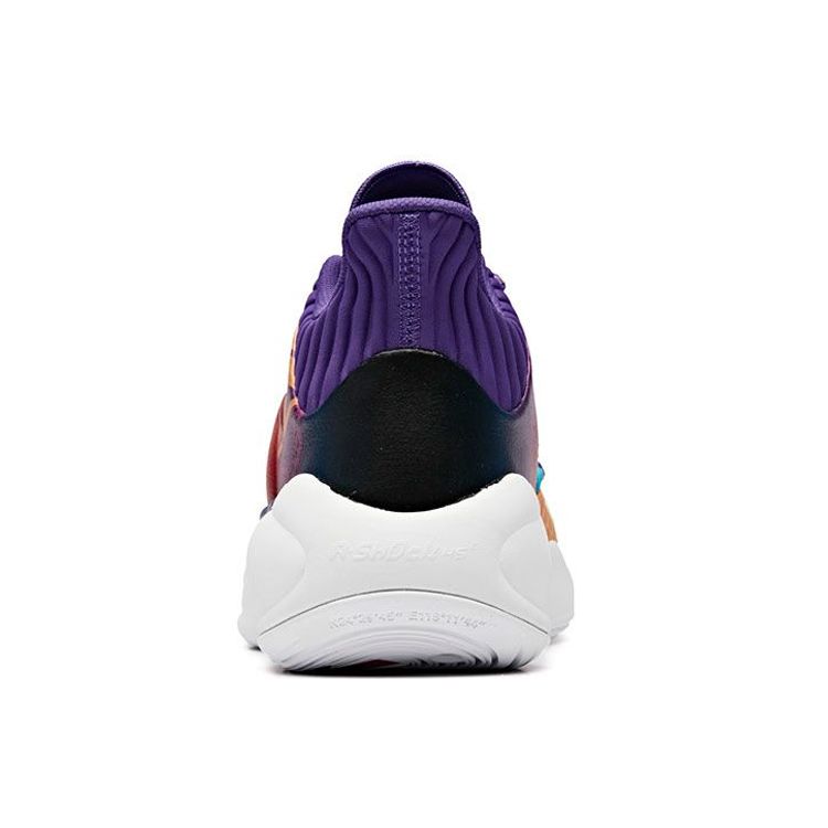 Anta Anti-Slip Durable Mid-Top Basketball Shoes Men Sneakers Purple Orange 11931605-7