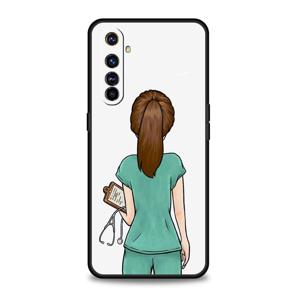 Doctor Nurse Medical Medicine Case For Realme 12 11 10 9 8 5G 7 6 GT5 GT3 GT2 Pro C21 C25 C35 For Realme GT Neo 2 3 3T 5 Cover