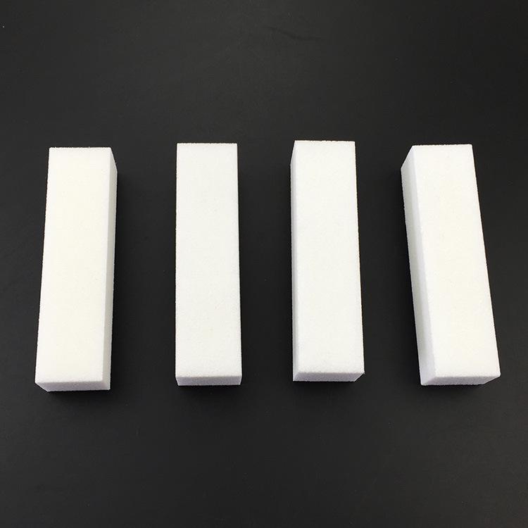 White Four-Sided Nail File Polishing Block