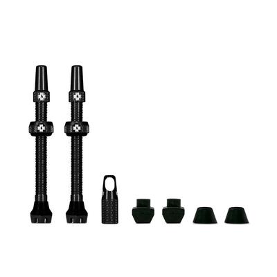 Tubeless Szelep Fekete 44mm Tubeless Szeleptest Szelepbetét Eltávolító Szerszám Tubeless Gumikhoz Presta Szeleptest Sapkával Muc-Off