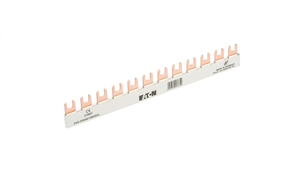 Connection busbar 1P 63A 10mm2 fork (12 modules) EVG-1PHAS/12MODUL 215637