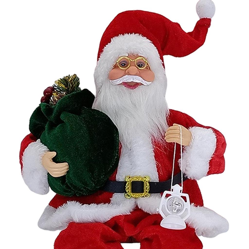 Pluszowa Lalka Mikołaja Krasnal Pluszowy Ruchomy Gnome Noworoczny Ozdoba Choinki Dekoracja do Biura Choinka Boże Narodzenie Dom Świąteczny Dzieci