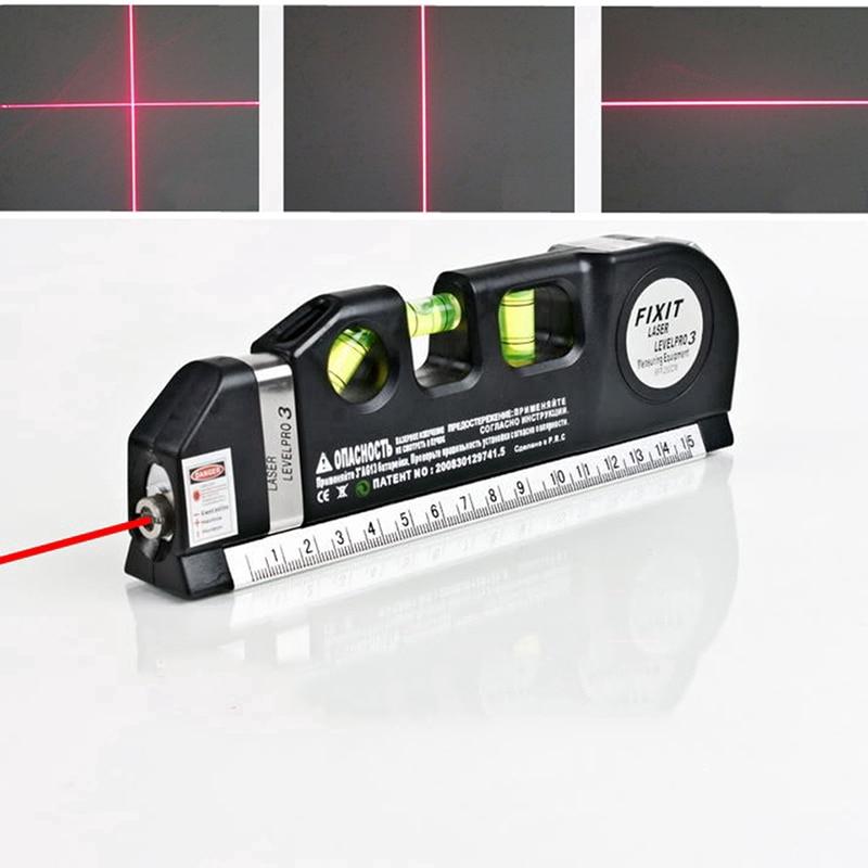 4 In 1 Infrared Laser Level Cross Line Laser Tape with 2.5m Measure Tape Multifunction Laser Level Tools