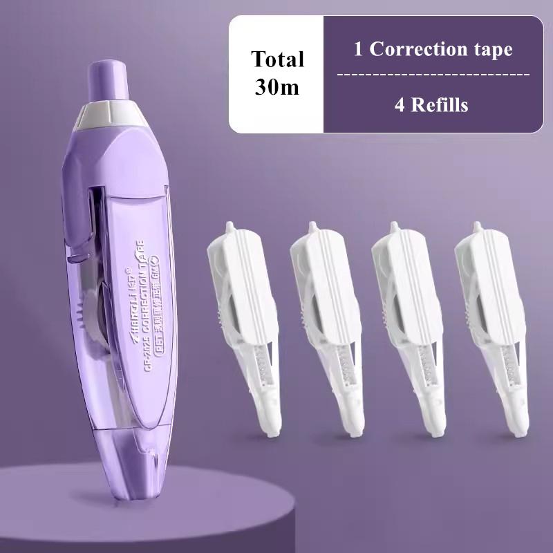 Корекційна стрічка типу Kawaii. Змінні заправки. Білий коректор. Стрічка для студентів. Японські канцтовари. Шкільне приладдя.