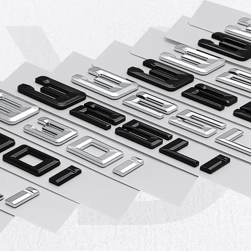Naklejki z literami ABS na samochód Naklejka Voor BMW 320i 520Li 730Li 760Li Emblemat z tyłu