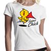 Super Chick Superchick Chick Comic Hero Cute Comedy Women T-Shirt Girlie
