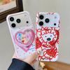 Graffiti Heart Puppy Magnetic Stand Case for iPhone 17/16 Pro Max/15 Pro