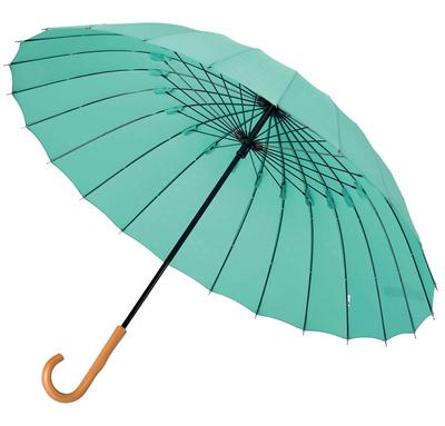 Sombrilla mabu para mujer y hombre, unisex, 60 cm, 24 varillas, Asagi, larga, protección UV, bloquea la luz, ideal para días soleados y lluviosos.