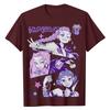 Women's Casual Long-sleeved Round-neck Retro Gradient Printed Cotton And Linen Top