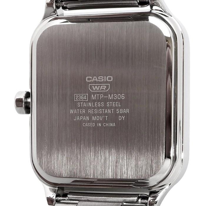 Casio Standard Round Rectangle 24-Hour Multifunction Analog Men's Watch MTP-M306D-7AV Silver