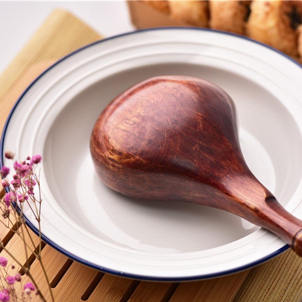 Strukturierter Griff Bambus Gelenk Schöpfkelle Langer Griff Haushalt Schöpfkelle Hängend Getreideschaufel Reisreinigung
