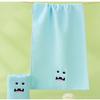 4pcs Set of 4 Small Monster Face Towels, Thick Soft  Non Shedding Coral Fleece, Perfect for Bathroom Use