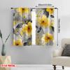 2pcs,2D Plane Printing Curtain Fabric Sunflower Whimsy Polyester Easy Install (without Rod) Decorations Outdoor Perfect for