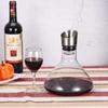 Wine Decanter with Aerator Pourer Lid - 2 In 1-100% Hand Blown Lead-free Crystal Glass, Red Wine Carafe
