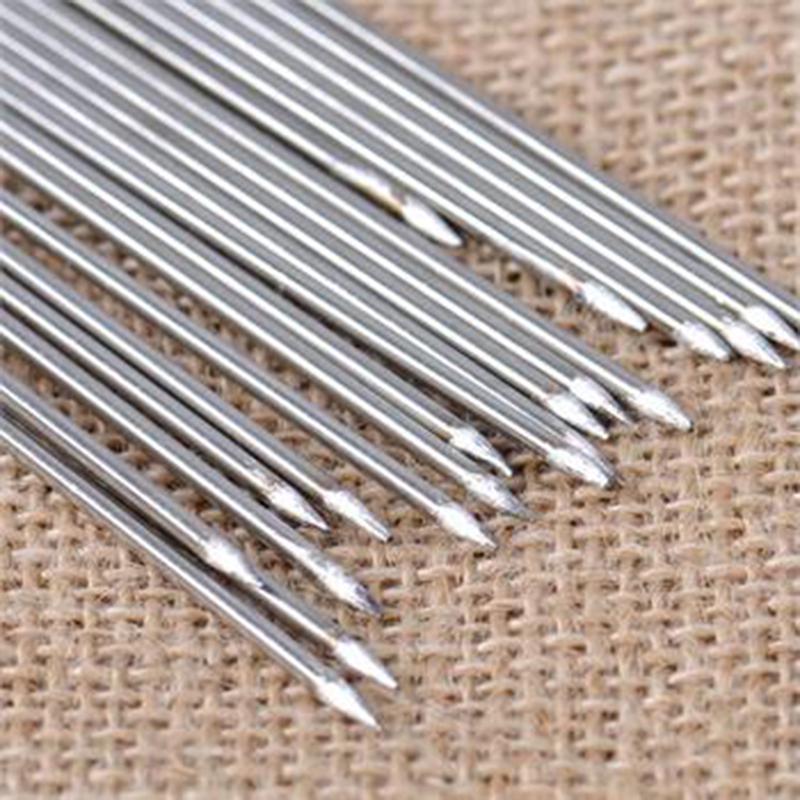 50pcs Stainless Steel Barbecue Sticks Skewer BBQ Meat Kebab Kabob Needle 35cm