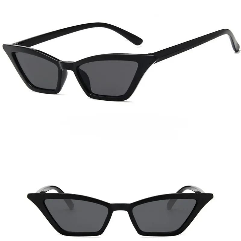 Vintage Cat Eye Sunglasses Women Men Small Frame Retro Sunglasses Uv400 Protection Eyewear Fashion Trendy Streetwear Accessories