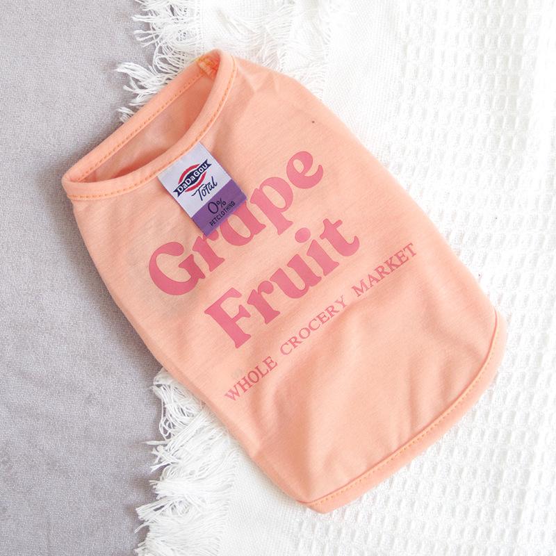 

Ins Летний жилет для собак, одежда для кошек и собак, жилет с английским алфавитом, солнцезащитный дышащий жилет для собак маленьких пород Йоркшир XXL