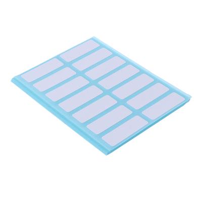 Self Adhesive White Label 12 Sheet Sticky Blank Stickers Remark Recording for Shoppping Mall Food Price Assorted Gifts