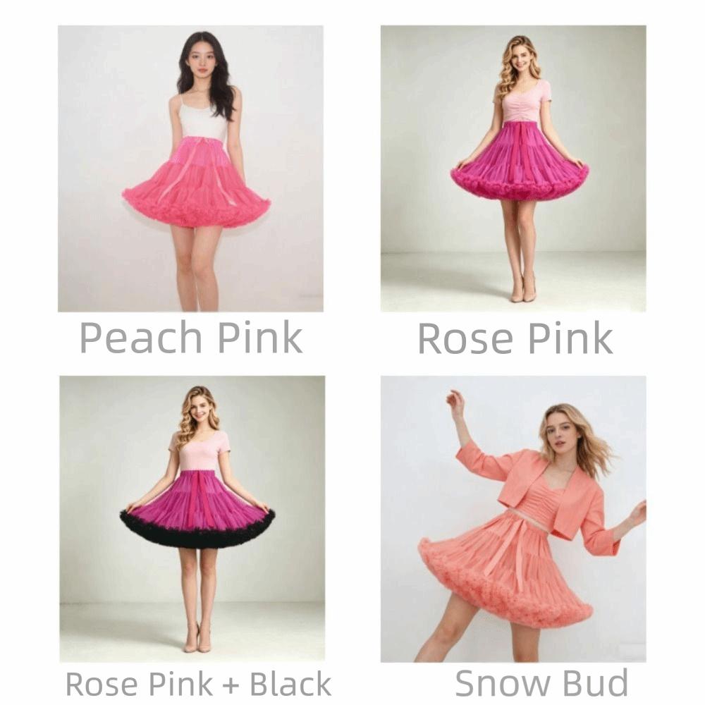 58 Styles Lolita Tutu Skirt 42cm 280g Hexagon Mesh Crinoline No Bone Petticoat Daily Cosplay