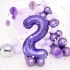 Foil Balloon Number 2 Purple 100cm