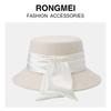 Rongmei Pearl Wool Woolen Basin Hat Women's Winter New Thermal Top Hat Retro Elegant Bucket Hat Tide