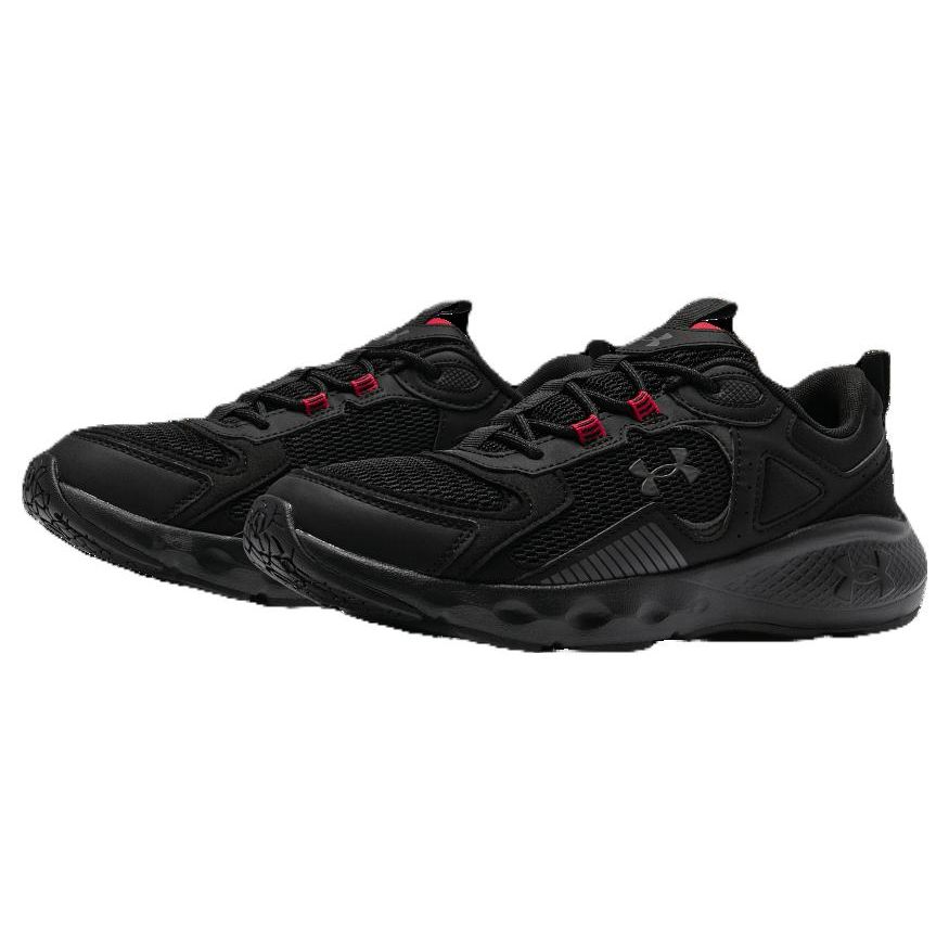 Under Armour Charged Vantage 1 Round Toe Lace-Up Mesh Low-Top Running Shoes Women sneaker Black 3028450-001