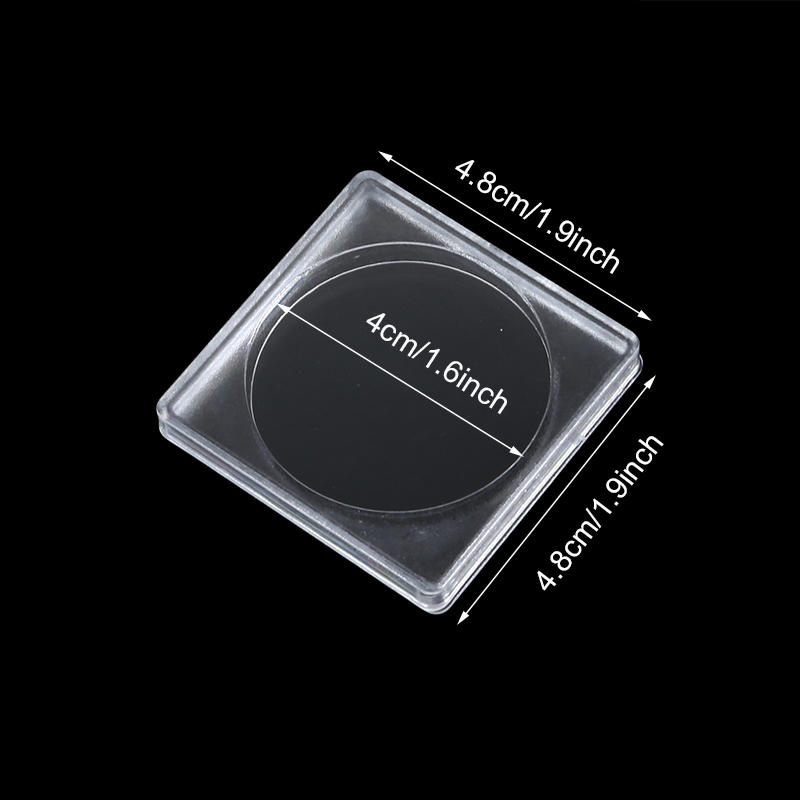 Small Square Storage Box for Coins and Currency Protective Case Holder for Collectible Coins Compact Organizer for Coin Collection and Home Storage