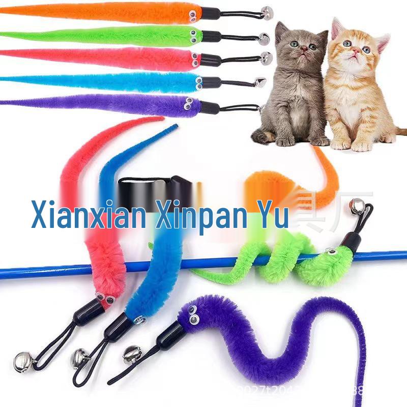 Cat Teaser Toy Stick Replacements: Caterpillar and Seahorse Heads