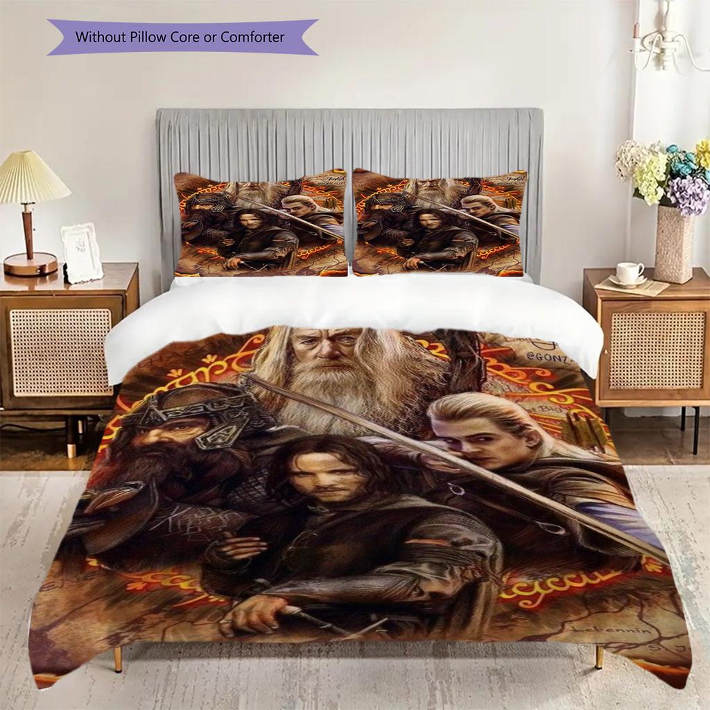 Lord Rings Trilogy Threepiece Set 1 Duvet Cover 2 Pillowcase Without Core Duvet Cover And Pillowcase Christmas Birthday Gift Bedding Set