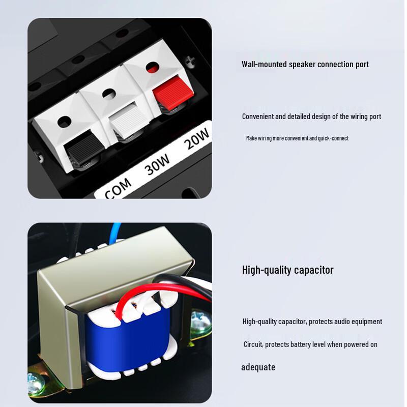 SAST Commercial Wall-Mounted Public Address Speaker CN plug (adapter included)