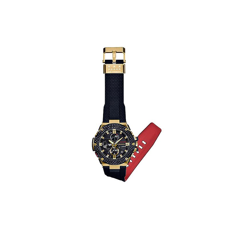 Casio 35th Anniversary Heart of Steel Solar Powered Bluetooth Connection Solar Quartz Movement Japanese and Korean Watch Men's Watch GST-B100TFB-1A