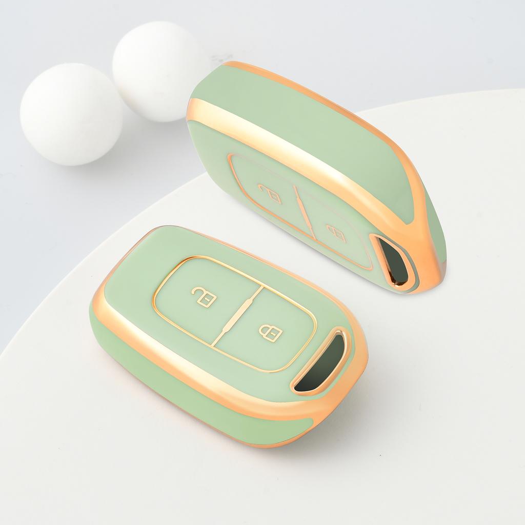 2 Button TPU Car Key Case Cover Shell Fob For Renault Kwid Traffic Symbol Dacia Sandero Logan Duster Car Supplies Car Key Bag